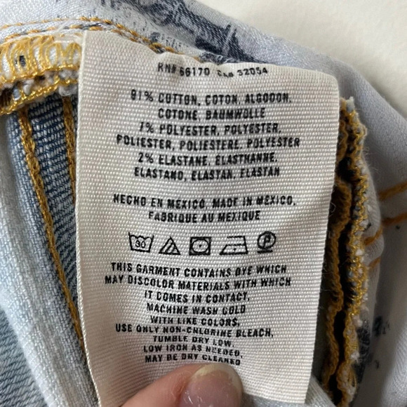 ANTHRO PILCRO And The Letterpress Hyphen Distressed Light Wash Boyfriend Jeans - Picture 13 of 14